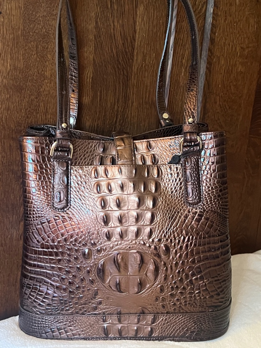 BRAHMIN FIORA Ganache Ombré Melbourne Bucket Bag NWT - Picture 14 of 17